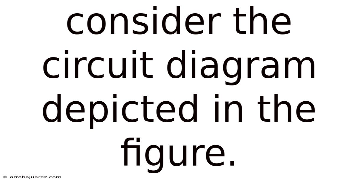 Consider The Circuit Diagram Depicted In The Figure.