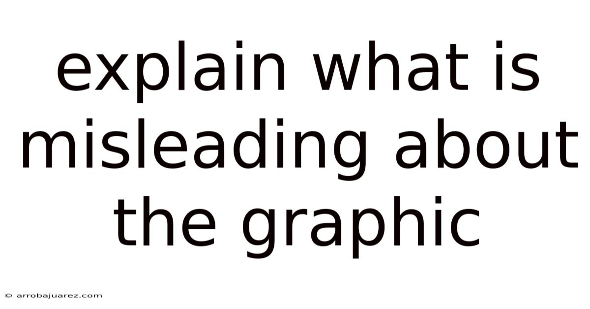 Explain What Is Misleading About The Graphic