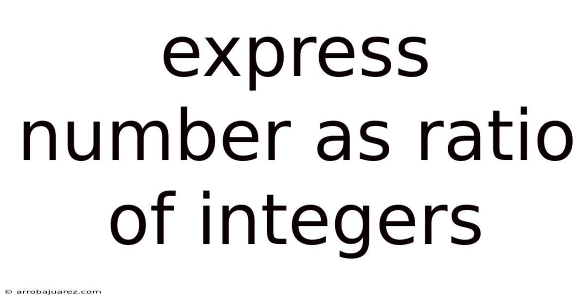 Express Number As Ratio Of Integers