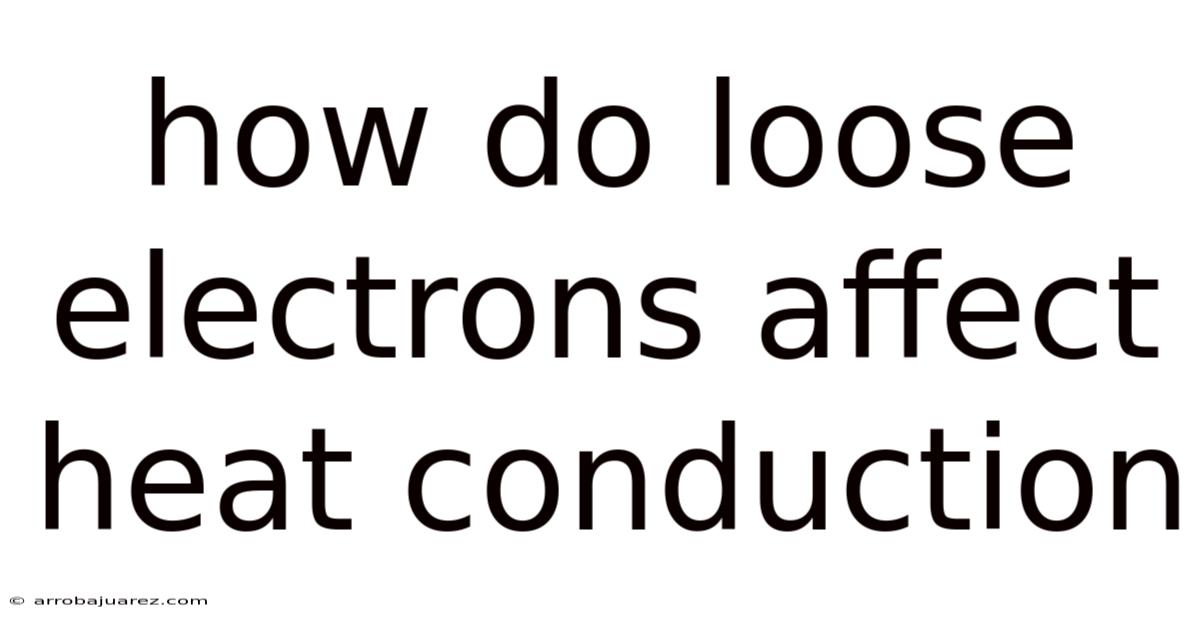 How Do Loose Electrons Affect Heat Conduction
