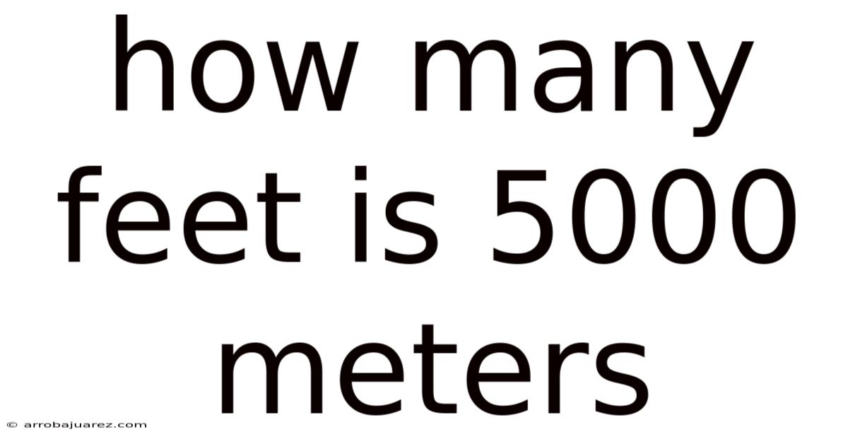 How Many Feet Is 5000 Meters