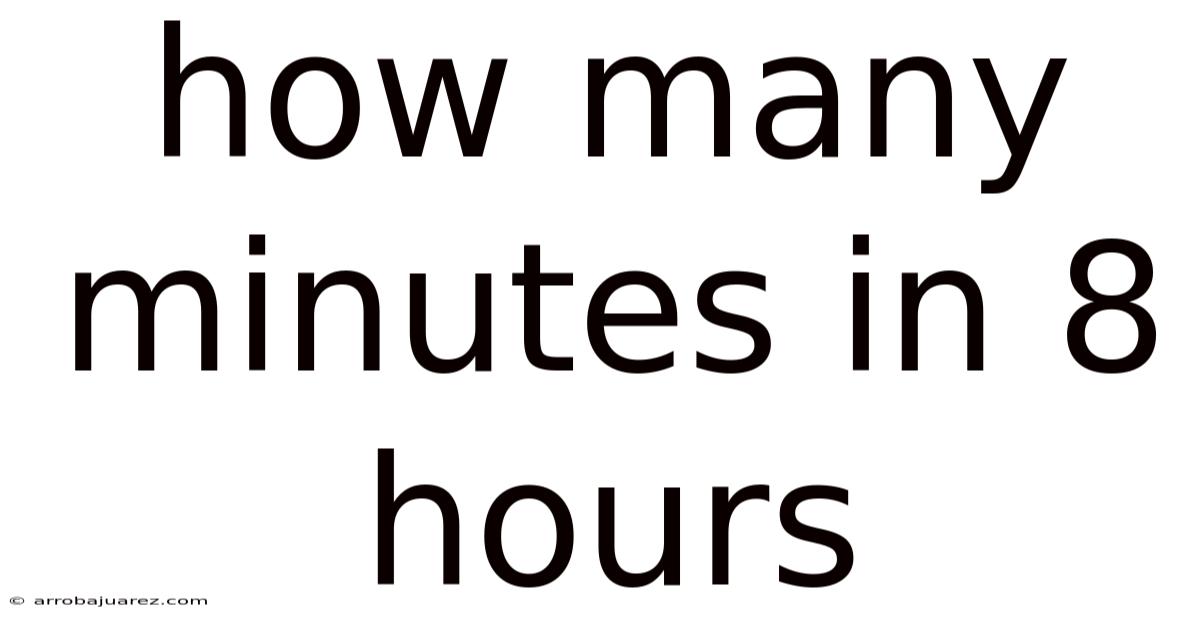How Many Minutes In 8 Hours