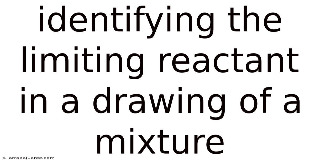 Identifying The Limiting Reactant In A Drawing Of A Mixture