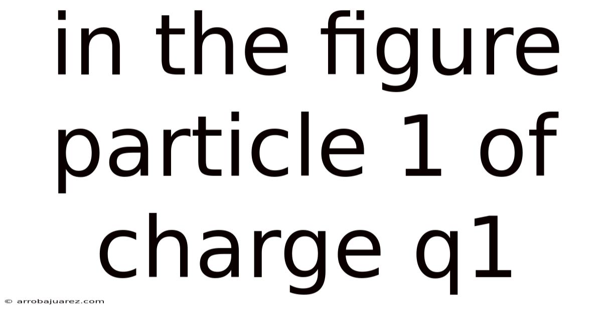 In The Figure Particle 1 Of Charge Q1