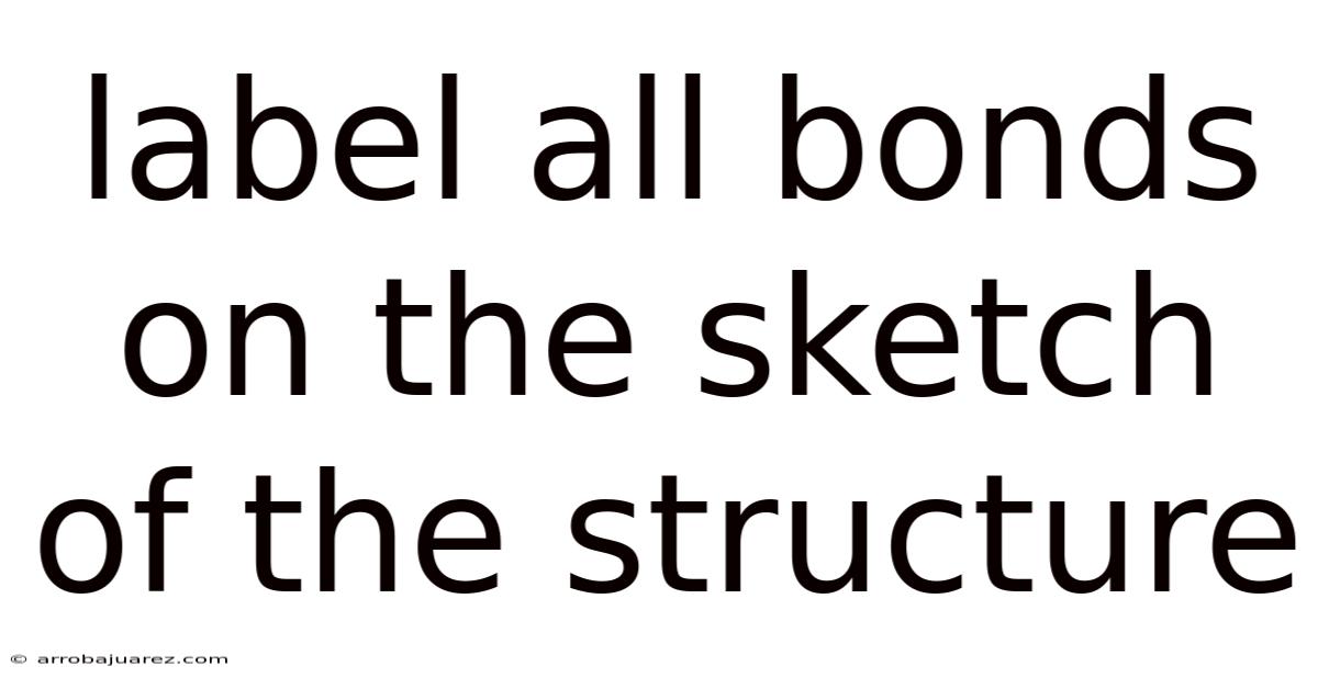 Label All Bonds On The Sketch Of The Structure