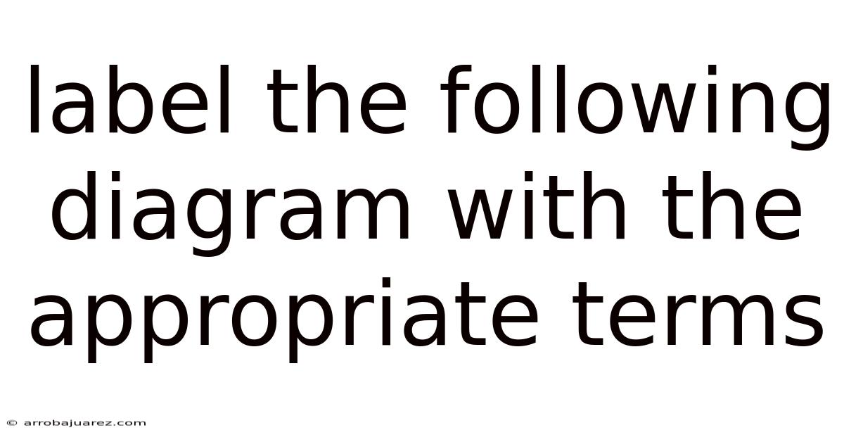 Label The Following Diagram With The Appropriate Terms