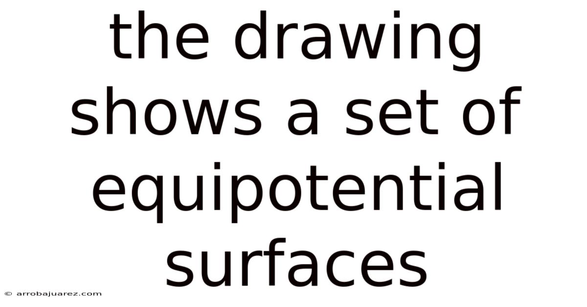 The Drawing Shows A Set Of Equipotential Surfaces