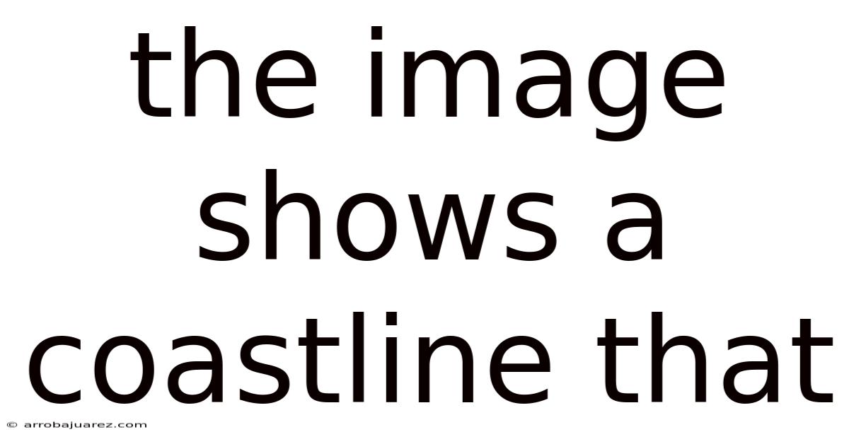 The Image Shows A Coastline That