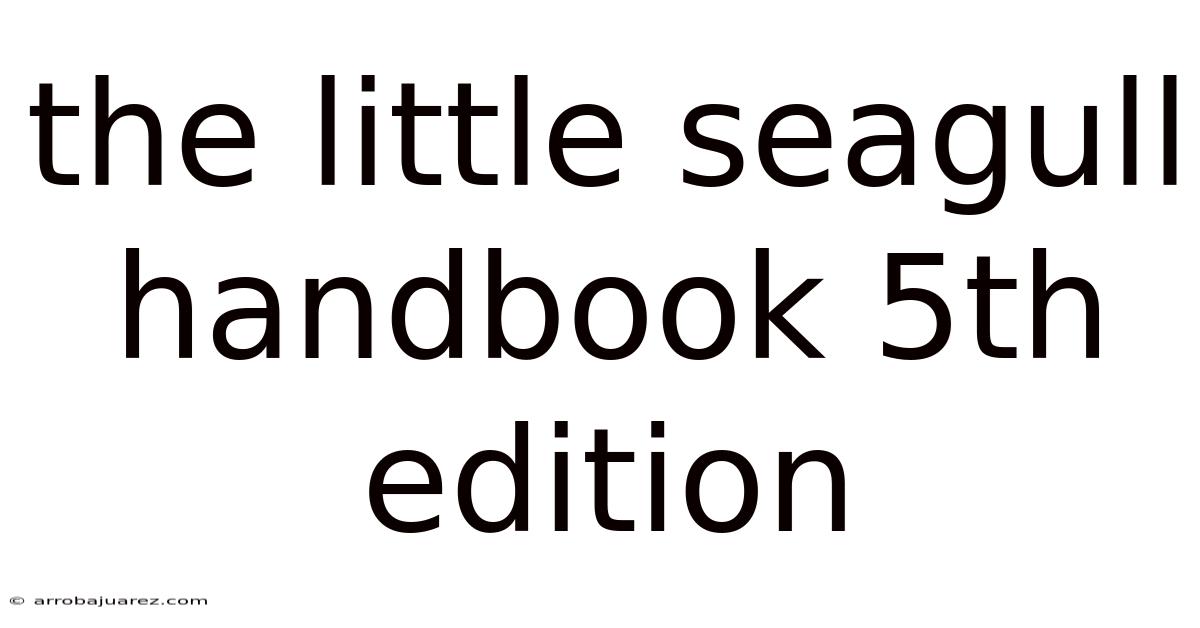 The Little Seagull Handbook 5th Edition