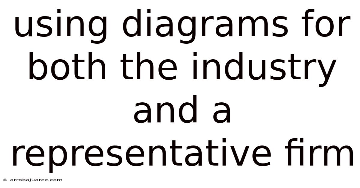 Using Diagrams For Both The Industry And A Representative Firm