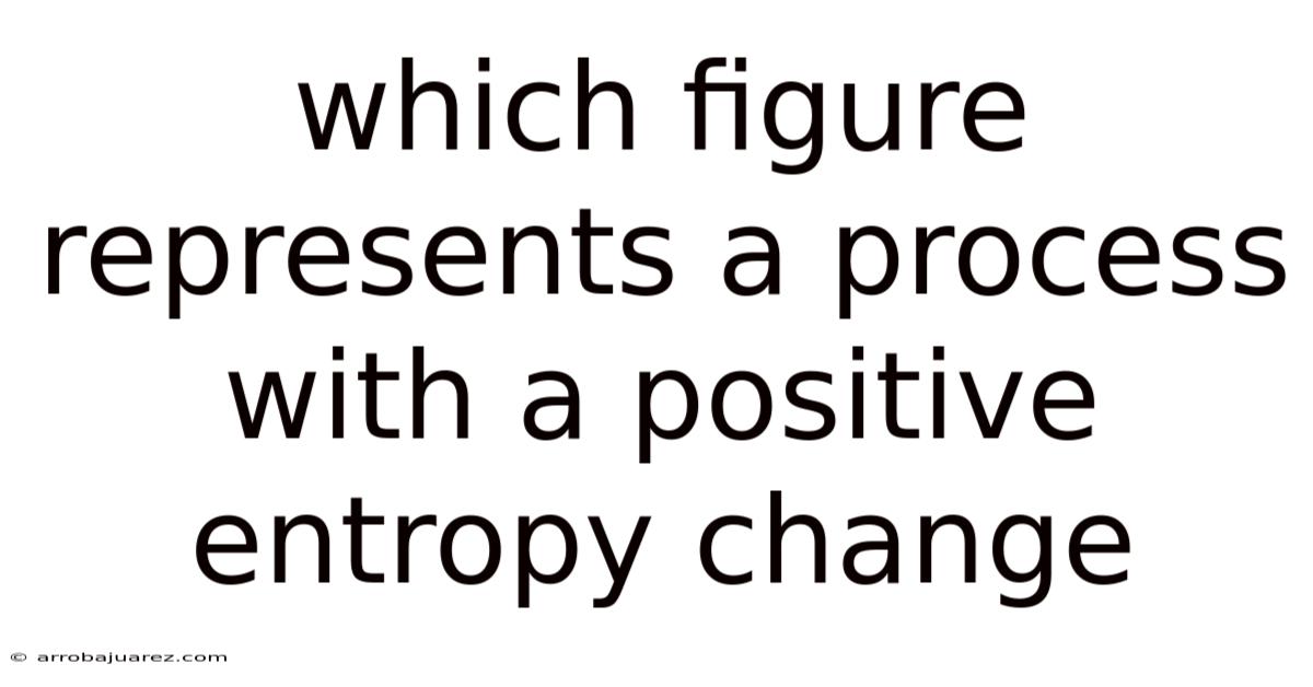 Which Figure Represents A Process With A Positive Entropy Change