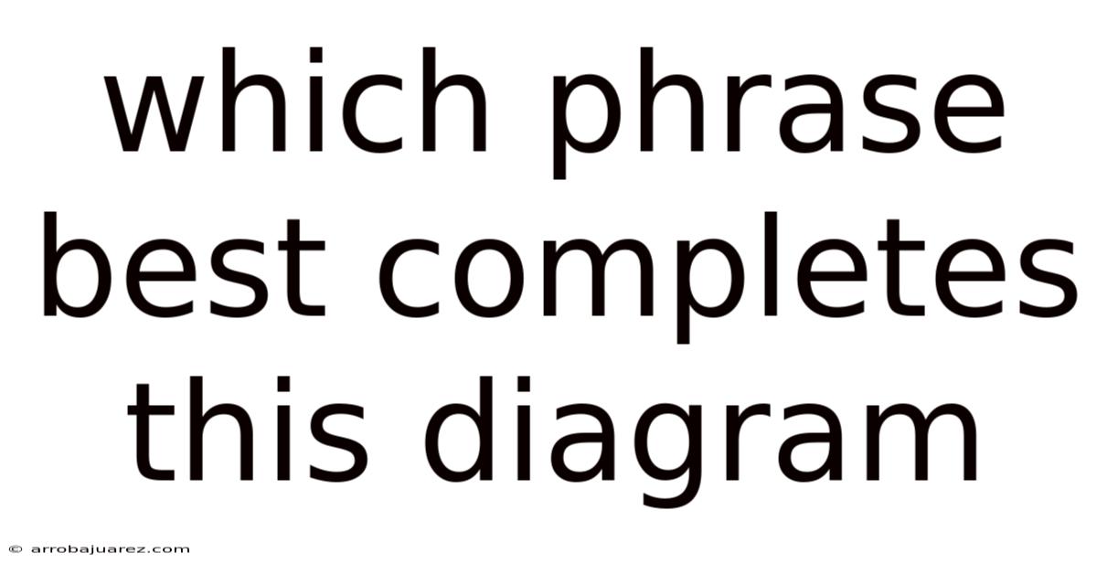 Which Phrase Best Completes This Diagram